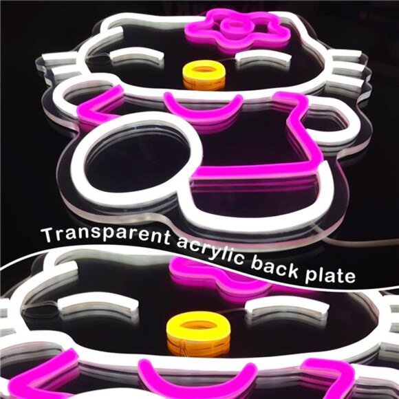 Hello Kitty LED Neon Sign Light Cute Cat Anime Room Game Gamer GIFT Collection - Picture 6 of 7